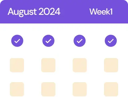 August schedule